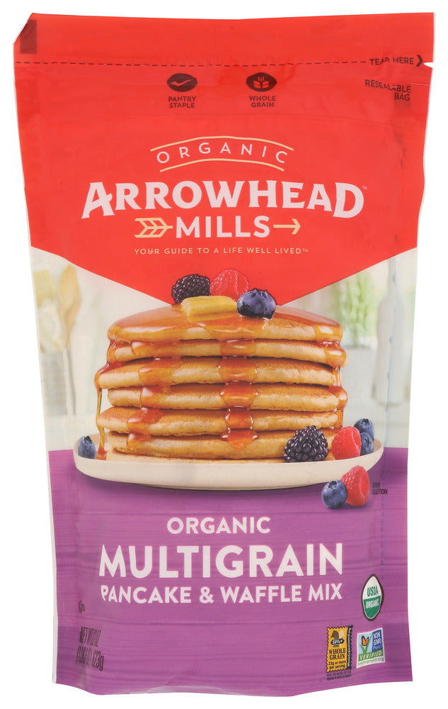 ARROWHEAD MILLS: Organic Multigrain Pancake Waffle Mix, 22 oz - #tag1# - #tag2#
