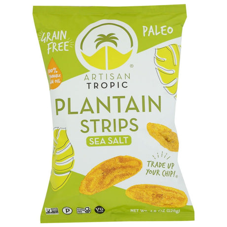 ARTISAN TROPIC: Plantain Strips Sea Salt, 4.5 oz - Sunshine Co Op. - #tag1# - #tag2# - #tag3# - #tag4#