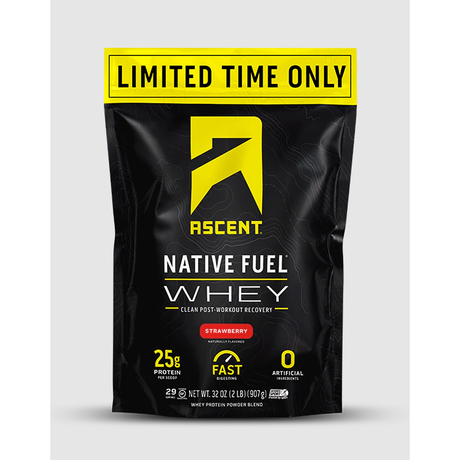 ASCENT: Strawberry Whey Protein Powder, 2 lb - #tag1# - #tag2#