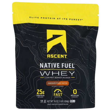 ASCENT: Whey Protein Native Choc, 1 lb - #tag1# - #tag2#