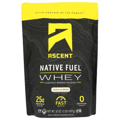 ASCENT: Whey Protein Native Vanil, 2 lb - #tag1# - #tag2#