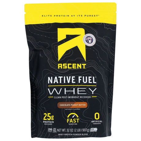 ASCENT: Whey Protn Ntive Choc Pb, 2 lb - #tag1# - #tag2#