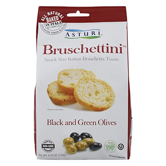 ASTURI: Bruschettini Blck&Grn Olv, 4.23 oz - #tag1# - #tag2#