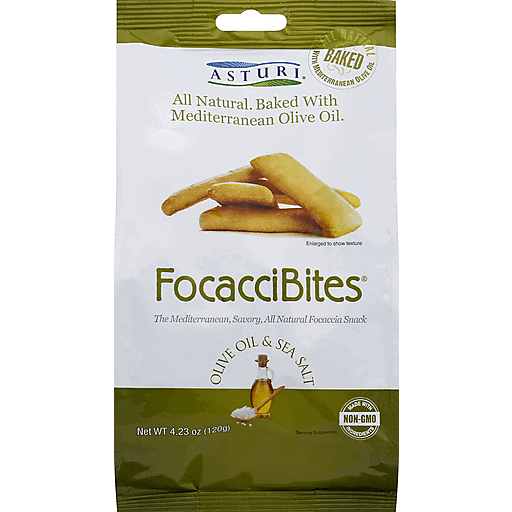 ASTURI: FocacciBites Olive Oil and Sea Salt, 4.23 oz - #tag1# - #tag2#
