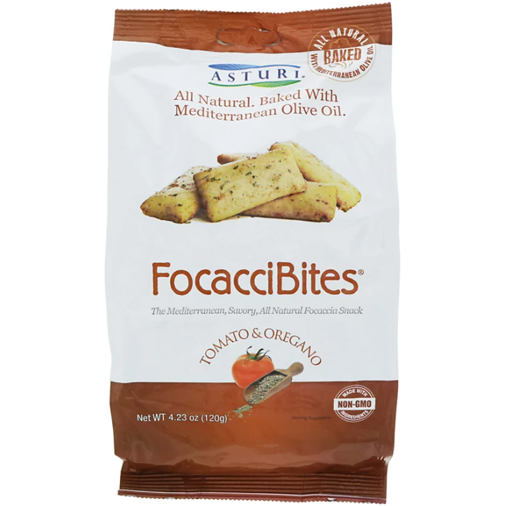 ASTURI: FocacciBites Tomato and Oregano, 4.23 oz - #tag1# - #tag2#