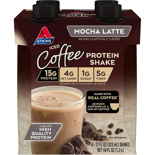 ATKINS NUTRITIONAL: Advnt 4Pkshak Cafe Mcha, 44 fo - #tag1# - #tag2#