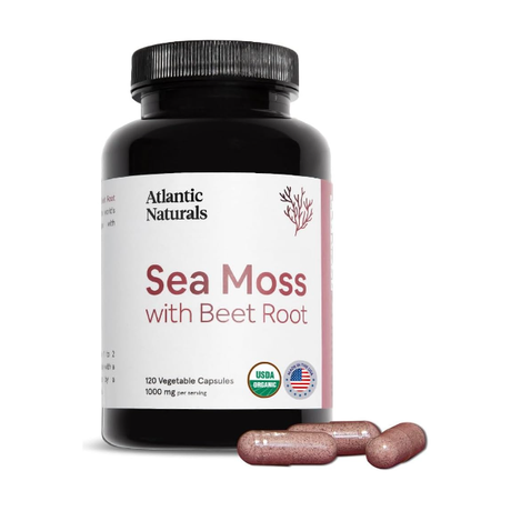 ATLANTIC NATURALS: Organic Sea Moss With Beet Root Capsules, 120 vc - #tag1# - #tag2#