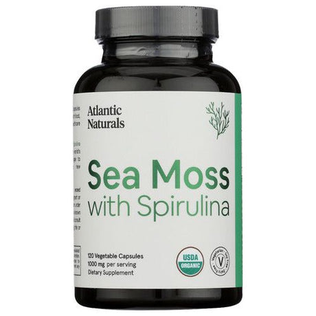 ATLANTIC NATURALS: Organic Sea Moss With Spirulina Capsules, 120 vc - #tag1# - #tag2#