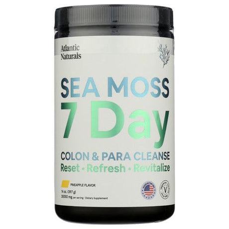 ATLANTIC NATURALS: Sea Moss 7 Day Colon and Para Cleanse Pineapple Flavor, 14 oz - #tag1# - #tag2#