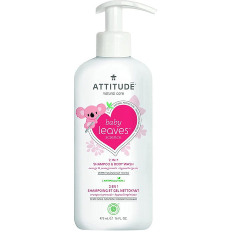 ATTITUDE: 2 In 1 Shampoo Body Wash Orange Pomegranate, 16 fo - #tag1# - #tag2#