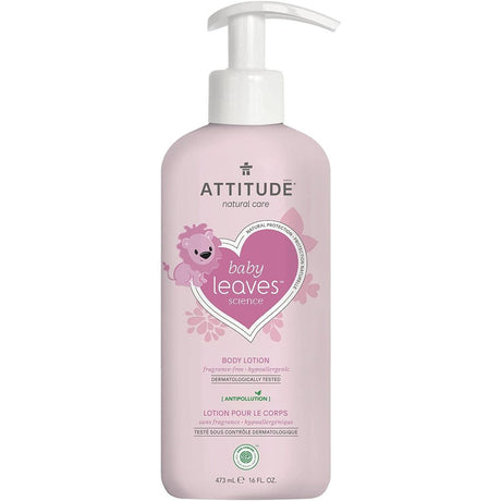 ATTITUDE: Baby Leaves Fragrance Free Body Lotion, 16 fo - #tag1# - #tag2#