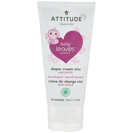 ATTITUDE: Diaper Cream Zinc Unscented, 2.6 oz - #tag1# - #tag2#