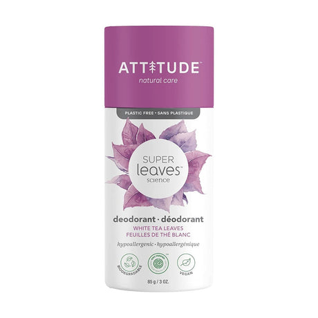 ATTITUDE: Super Leaves White Tea Leaves Deodorant, 3 oz - #tag1# - #tag2#