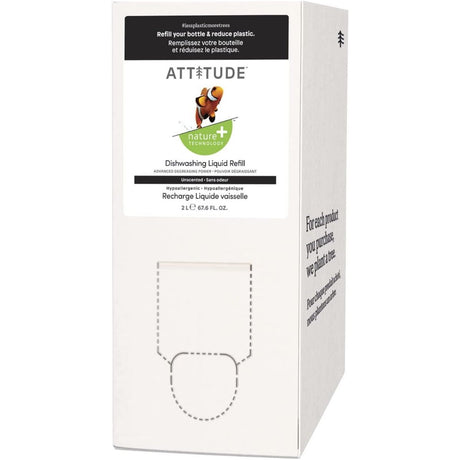 ATTITUDE: Unscented Dishwashing Liquid Refill, 67.6 oz - #tag1# - #tag2#