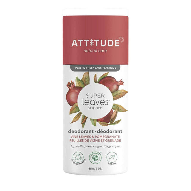 ATTITUDE: Vine Leaves & Pomegranate Deodorant, 3 oz - #tag1# - #tag2#