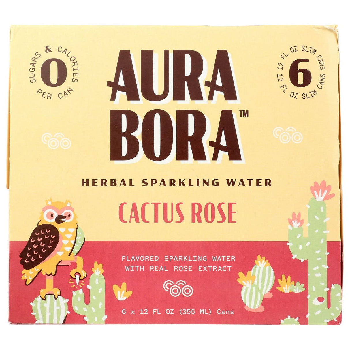 AURA BORA: Cactus Rose Herbal Sparkling Water, 72 fo - #tag1# - #tag2#