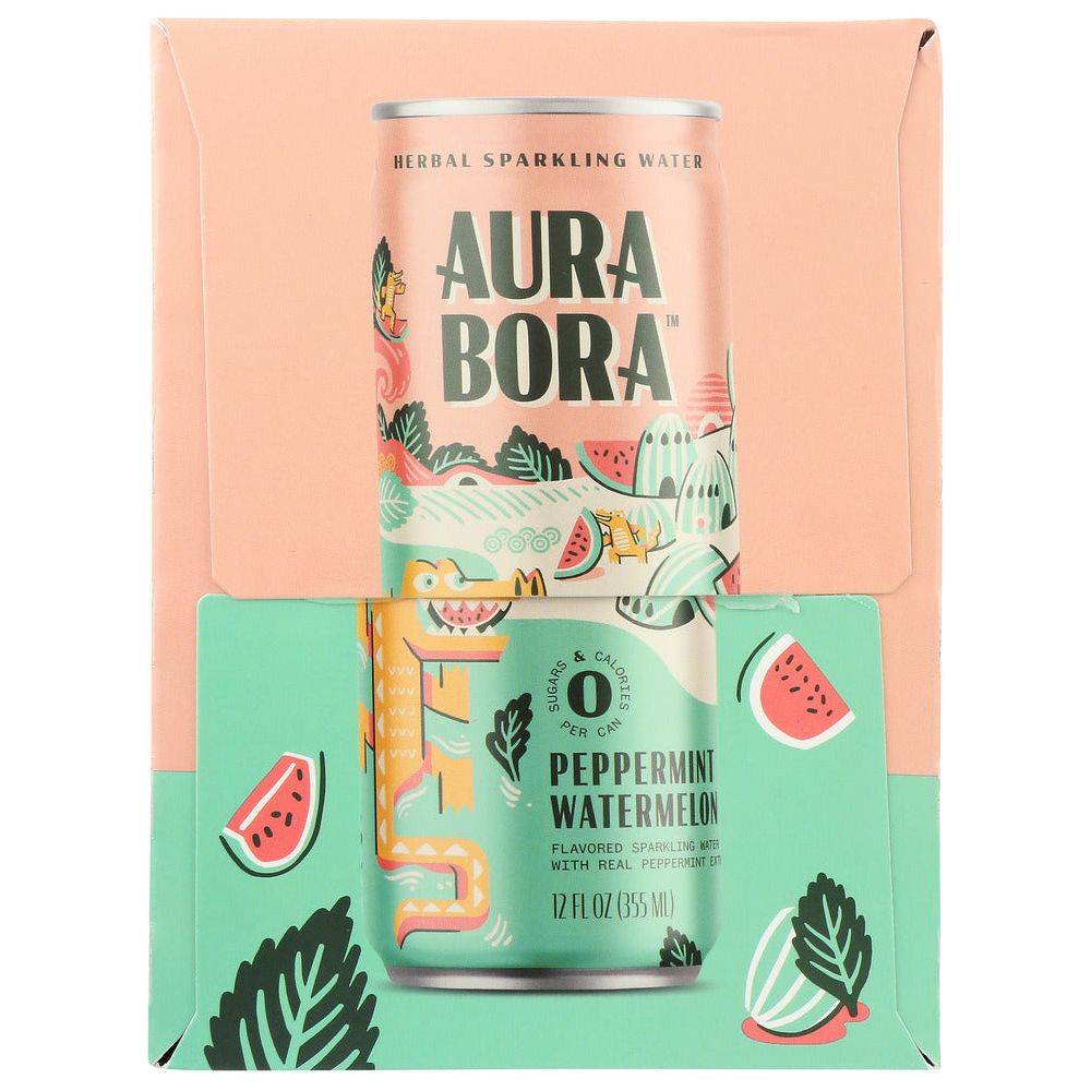 AURA BORA: Water Sprkl Pprmnt Wtrmln, 72 FO - #tag1# - #tag2#