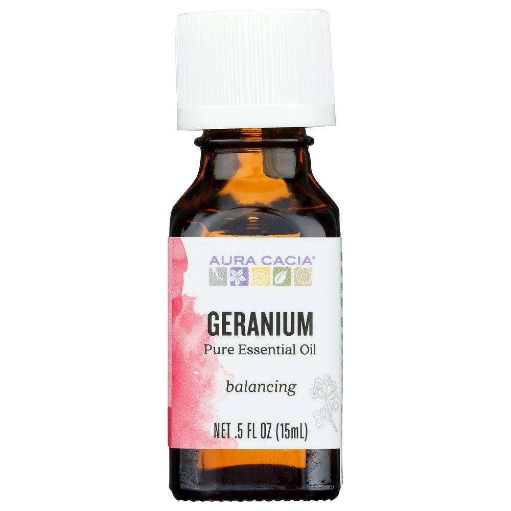 AURA CACIA: 100% Pure Essential Oil Geranium, 0.5 Oz - #tag1# - #tag2#