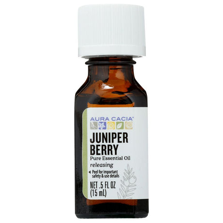 AURA CACIA: 100% Pure Essential Oil Juniper Berry, 0.5 Oz - #tag1# - #tag2#