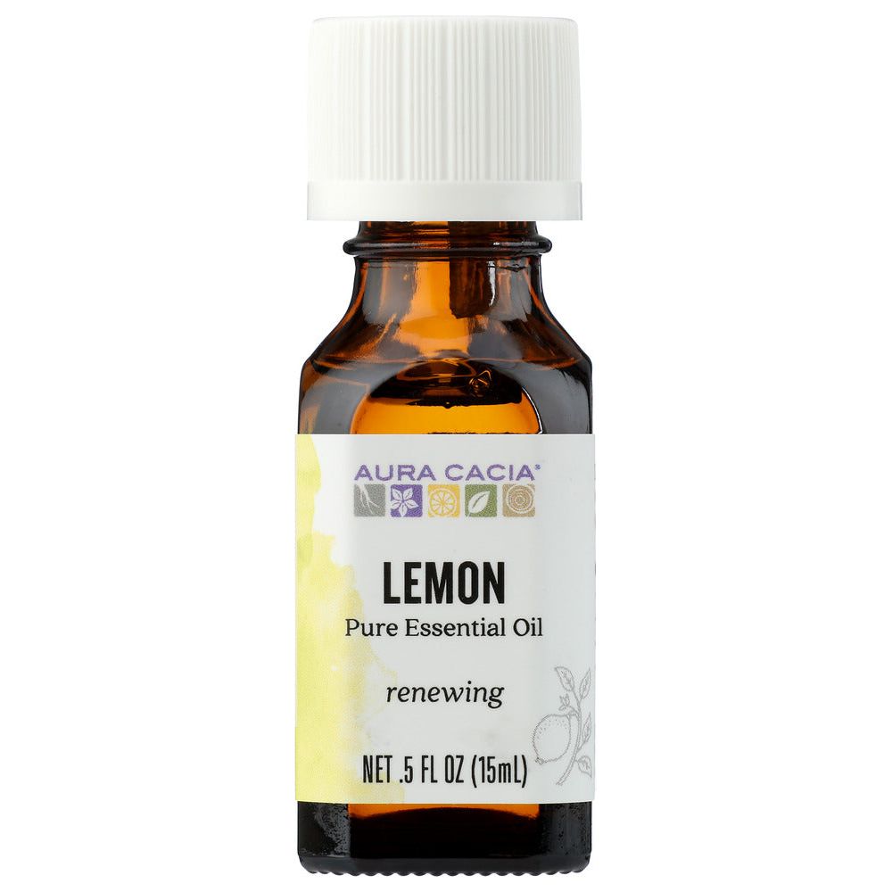 AURA CACIA: 100% Pure Essential Oil Lemon, 0.5 Oz - #tag1# - #tag2#