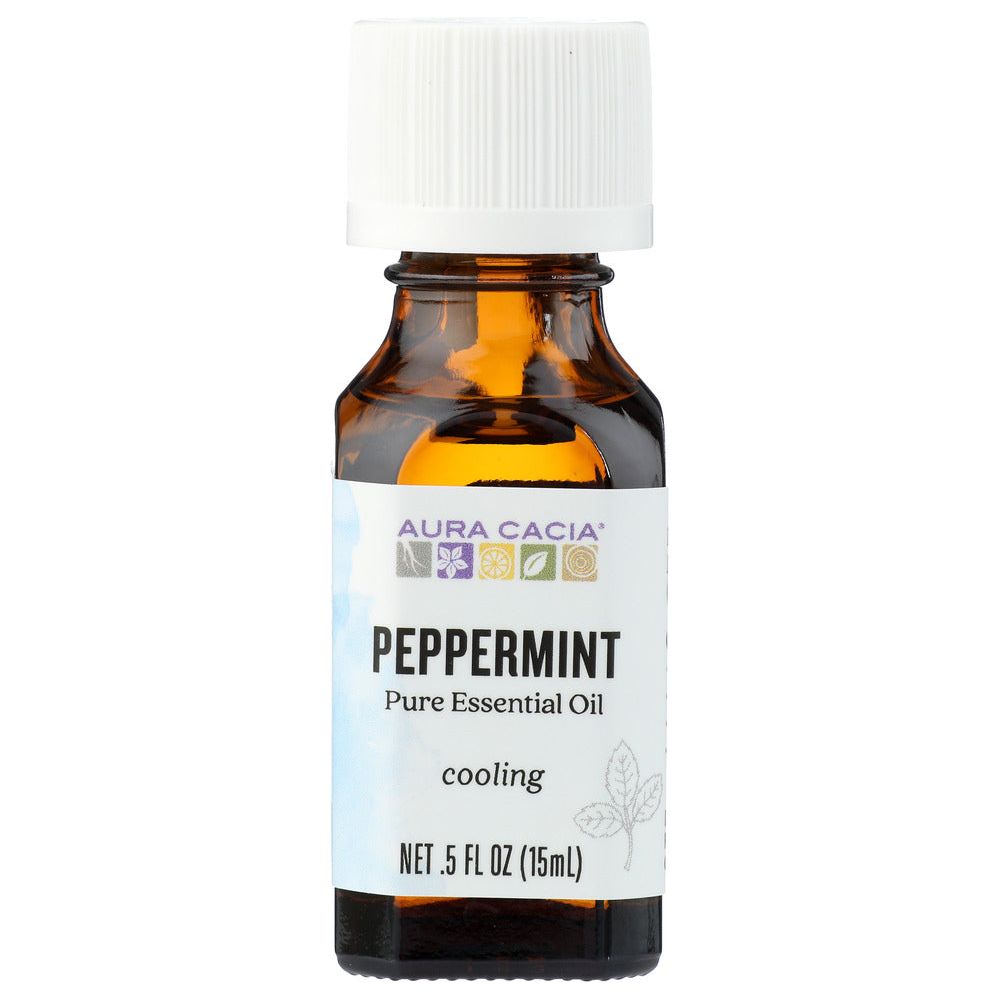 AURA CACIA: 100% Pure Essential Oil Peppermint, 0.5 Oz - #tag1# - #tag2#