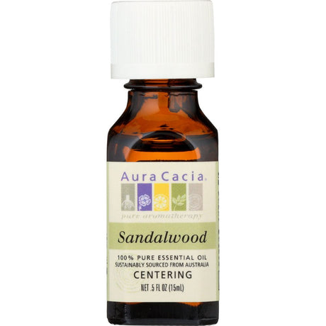 AURA CACIA: 100% Pure Essential Oil Sandalwood, 0.5 Oz - #tag1# - #tag2#