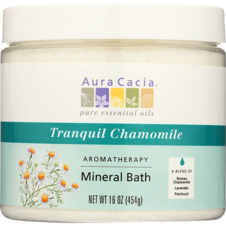 AURA CACIA: Aromatherapy Mineral Bath Tranquil Chamomile, 16 Oz - #tag1# - #tag2#