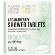 AURA CACIA: Aromatherapy Shower Tablets Purifying Eucalyptus 3 tablets (1 oz each), 3 oz - #tag1# - #tag2#