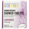 AURA CACIA: Aromatherapy Shower Tablets Relaxing Lavender 3 tablets (1 oz each), 3 oz - #tag1# - #tag2#