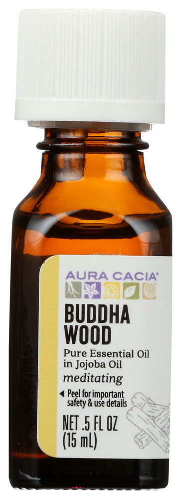 AURA CACIA: Buddha Wood Essential Oil, 0.5 oz - #tag1# - #tag2#