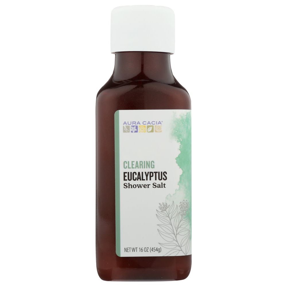 AURA CACIA: Clearing Eucalyptus Shower Salt, 16 oz - #tag1# - #tag2#