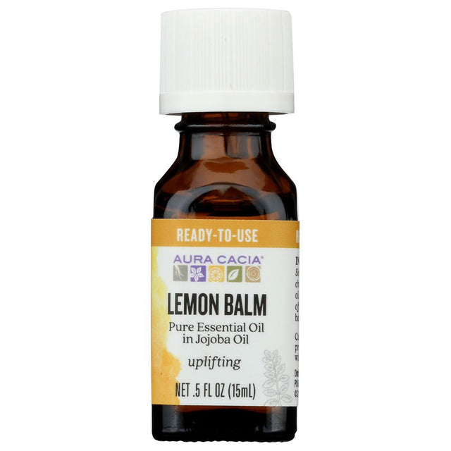 AURA CACIA: Lemon Balm in Jojoba Oil, 0.5 Oz - #tag1# - #tag2#
