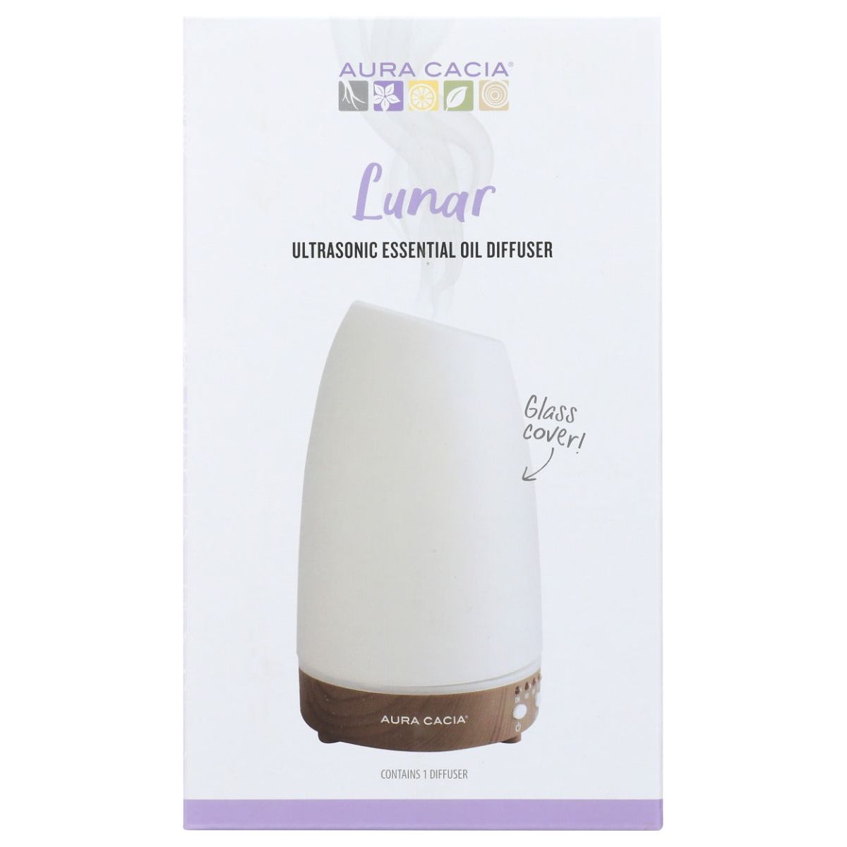 AURA CACIA: Lunar Ultrasonic Essential Oil Diffuser, 1 ea - #tag1# - #tag2#