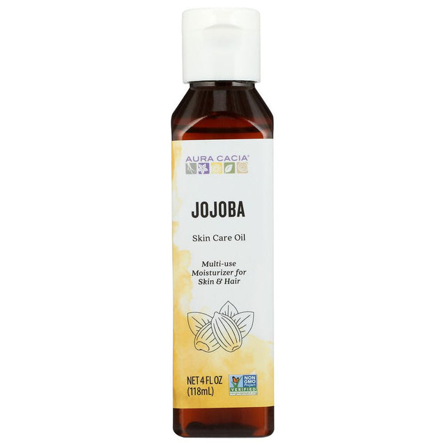 AURA CACIA: Natural Skin Care Oil Jojoba Balancing, 4 Oz - #tag1# - #tag2#