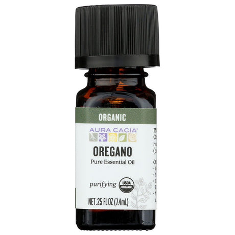 AURA CACIA: Organic Oregano Essential Oil, 0.25 oz - #tag1# - #tag2#