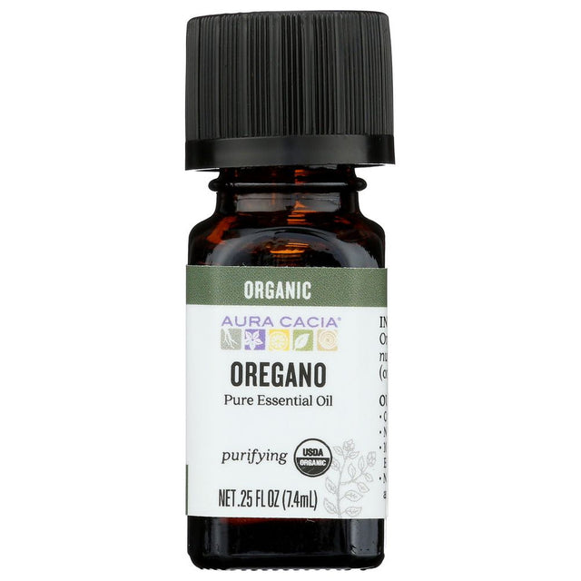 AURA CACIA: Organic Oregano Essential Oil, 0.25 oz - #tag1# - #tag2#