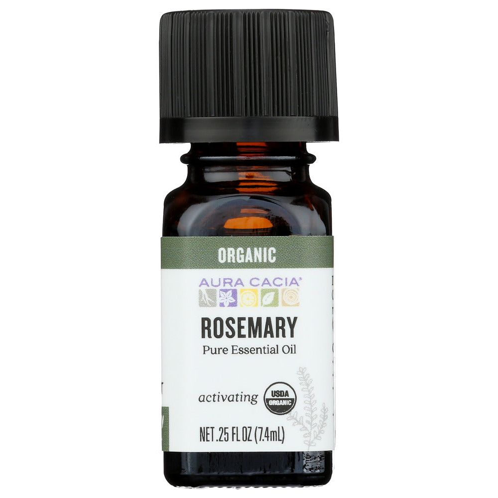 AURA CACIA: Organic Rosemary Essential Oil, 0.25 oz - #tag1# - #tag2#