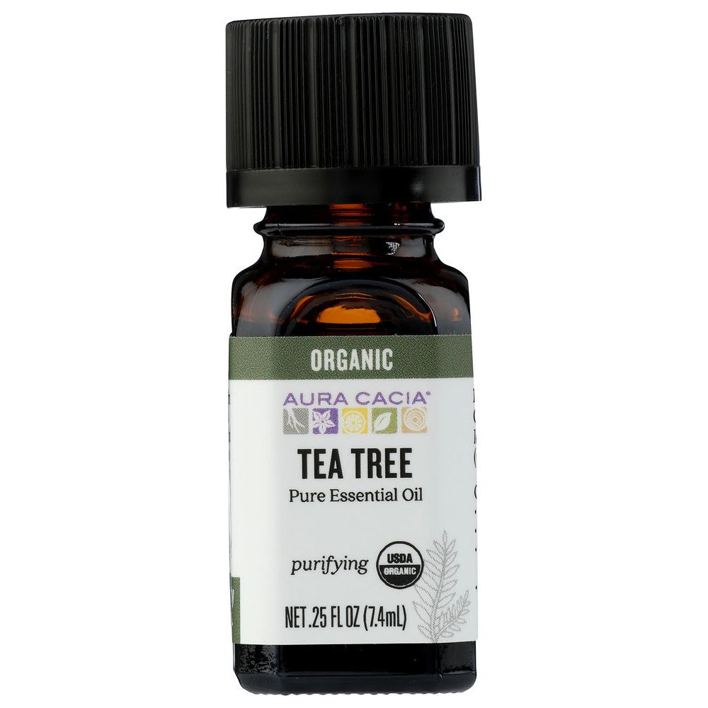 AURA CACIA: Organic Tea Tree Essential Oil, 0.25 oz - #tag1# - #tag2#