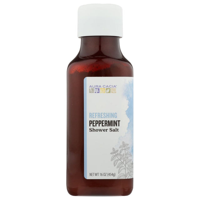AURA CACIA: Relaxing Peppermint Shower Salt, 16 oz - #tag1# - #tag2#