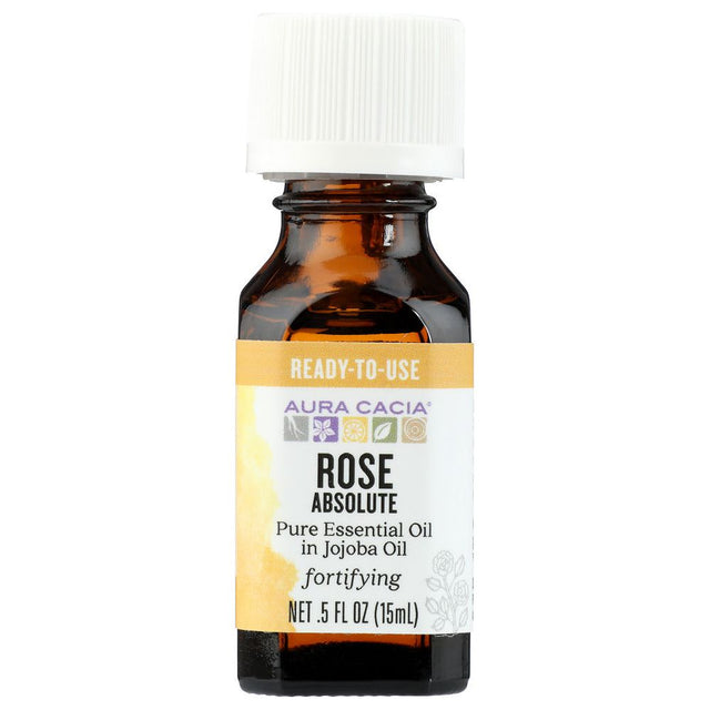 AURA CACIA: Rose Absolute in Jojoba Oil, 0.5 oz - #tag1# - #tag2#