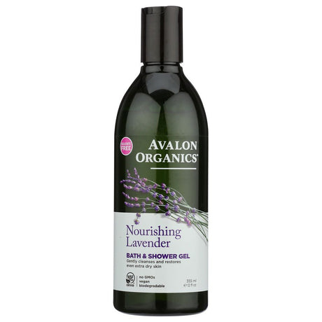 AVALON ORGANICS: Bath & Shower Gel Lavender, 12 oz - #tag1# - #tag2#