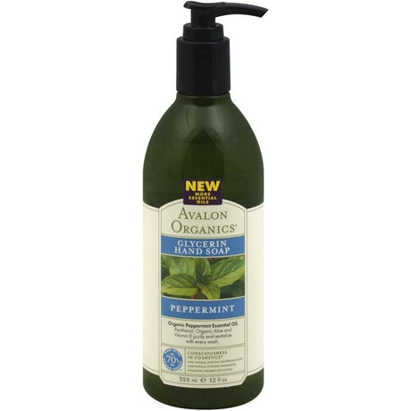 AVALON ORGANICS: Glycerin Hand Soap Peppermint, 12 oz - #tag1# - #tag2#