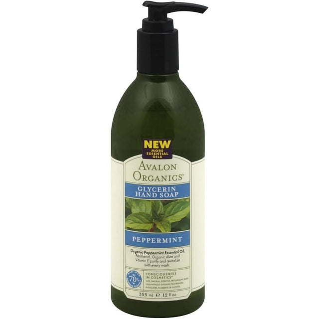 AVALON ORGANICS: Glycerin Hand Soap Peppermint, 12 oz - #tag1# - #tag2#