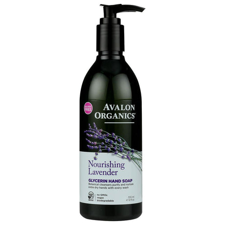 AVALON ORGANICS: Glycerin Liquid Hand Soap Lavender, 12 Oz - #tag1# - #tag2#