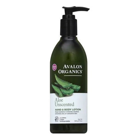 AVALON ORGANICS: Hand & Body Lotion Aloe Unscented, 12 Oz - #tag1# - #tag2#