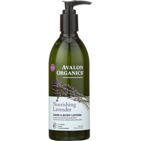 AVALON ORGANICS: Hand & Body Lotion Lavender, 12 oz - #tag1# - #tag2#