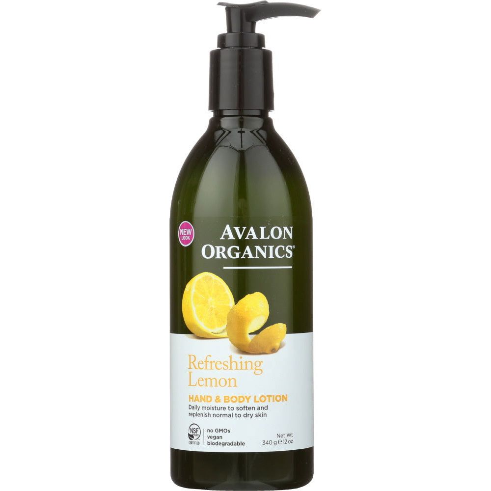 AVALON ORGANICS: Hand and Body Lotion Lemon, 12 oz - Sunshine Co Op. - #tag1# - #tag2# - #tag3# - #tag4#