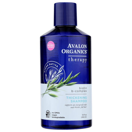 AVALON ORGANICS: Thickening Shampoo Biotin B-Complex Therapy, 14 oz - #tag1# - #tag2#