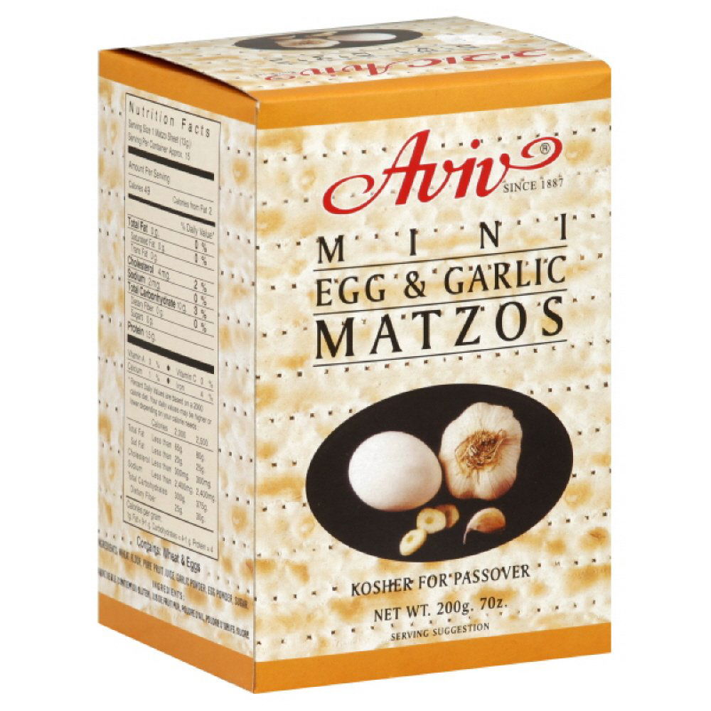AVIV: Mini Egg & Garlic Matzos, 7 oz - #tag1# - #tag2#