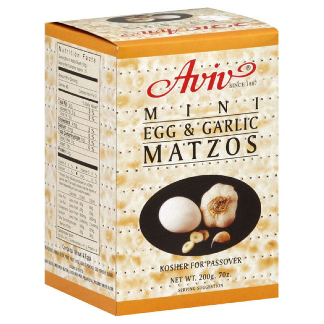 AVIV: Mini Egg & Garlic Matzos, 7 oz - #tag1# - #tag2#